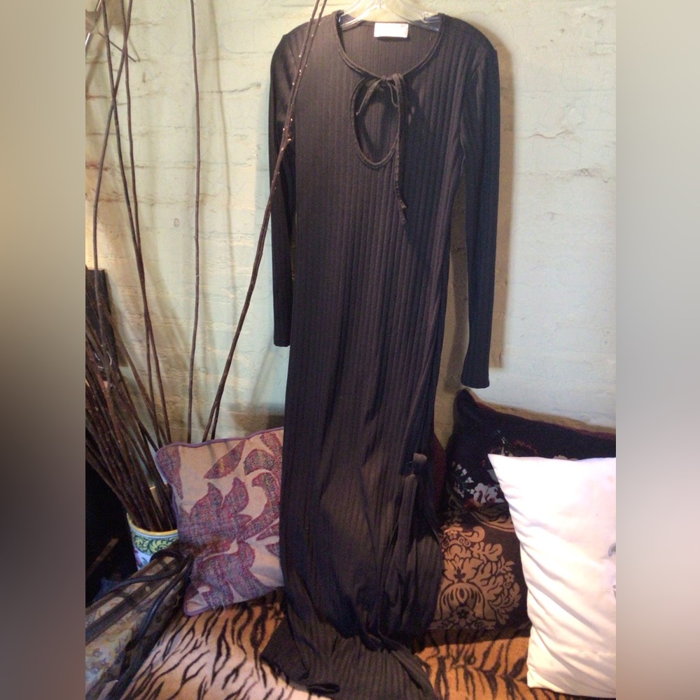 NEW! Band of the Free black ribbed dress maxi